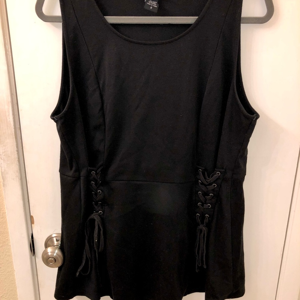 Peplum tank top